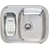 Reginox R17074 Edelstahlspüle Queen 60 (L) KGOKG Becken rechts ab Schrankbreite 60 cm / Flächenbündig / Flacheinbau