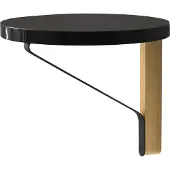 Artek - REB 007 Kaari Wandregal Ø 35 cm, schwarz / Eiche natur