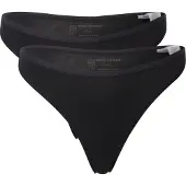 Schiesser Damen String 2er Pack - Tanga, Cotton Stretch, Serie 95/5, uni