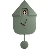 Karlsson - Kuckucksuhr Modern Cuckoo ABS - Dschungel Grün - 41x8,5x21,5cm