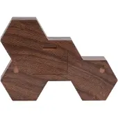 Karlsson - Wecker Six in the Mix - Schwarzes Holz - 17,5x12x4,5cm