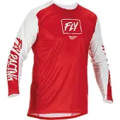 FLY Racing Lite Motocross Jersey, rot/weiß, M
