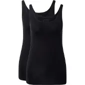 Schiesser Damen Trägertop, 2er Pack - Single Jersey, Serie 95/5, uni