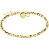 Liebeskind berlin Fußkettchen - Edelstahl Broken Heart Chunky - Gr. unisize - in Gold - für Damen