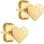 Liebeskind berlin Paar Ohrstecker "Herz", gold (gelbgoldfarben), Ohrringe, Damen, Edelstahl, Paar Ohrstecker
