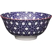 Kitchencraft Floral Geometric Print Ceramic Bowl Mehrfarbig