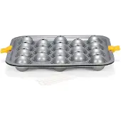 Patisse Backform Kuchen Pops 32 x 29 cm Stahl silber/gelb