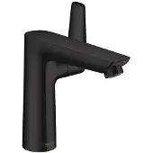 Hansgrohe Talis E Waschtischmischer 150 mit Zugstangen-Ablaufgarnitur, Mattschwarz, 1 Stk.