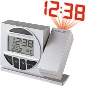 Technoline Radio Controlled Alarm Clock with Projection, Silber, AAA, 8760 h, 123 x 42 x 91 mm, 127 mm, 110 mm