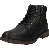 Mustang Herren Stiefelette Schnürboots Zierreißverschluss 4140-506, Größe:42 EU, Farbe:Schwarz