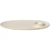 Ferm Living Frühstücksteller Flow Off-White Speckle 23,5 cm