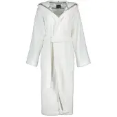 Cawö Bademantel Home 832 Capuchon White Damen-XL