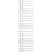 LuxeBath Iron EM Design Badheizkörper - 500 x 1600 mm - Weiß - Designheizkörper Paneelheizkörper Heizkörper Handtuchwärmer, ohne Heizstab