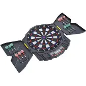 EStore Elektronische Dartscheibe Kunststoff Schwarz L49 x B54,6 x D5,5 cm