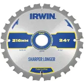 Irwin 1897440 Kreissägeblatt mit Zähnen TCG/Negativ Haken