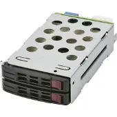 Super Micro Computer B.v. MCP-220-82616-0N, 2x 5,25", Carrier Panel, Schwarz, Metallisch, 83 mm, 159 mm, 35 mm