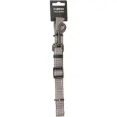 Dogman Iris Verstellbare Nylon Hundeleine Grau Groß 20mm 120-200cm