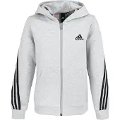 Adidas Kinder-Kapuzenpullover 3-Stripes Doubleknit Full-Zip