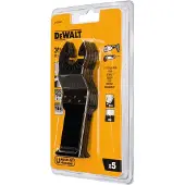 Dewalt Multi-Tool Sägeblatt DT20725, 43 x 30mm (5 Stück, Breite 30mm)