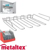 Metaltex MyChristal Weinglashalter Polytherm 38 x 26 x 7 cm / Gläserhalter / Raumsparer