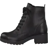Marco Tozzi Damen Schnürstiefel in Schwarz, Größe 41