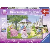 Ravensburger 2 x 24 Teile Kinder Puzzle Disney Zauberhafte Prinzessinnen 08865