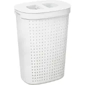 PLAST TEAM Seoul Oval Laundry Basket, White