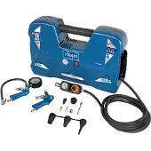 Scheppach Druckluft-Kompressor Air Case | max. 8 bar Druckleistung | Ansaugleistung 180 l/min | 2 Liter Kesselvolumen | inkl. 12-teiliges Zubehörset