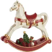 Villeroy & Boch Weihnachtsfigur "Schaukelpferd XL Winter Collage bunt", bunt, Dekofiguren, Weihnachtsfigur