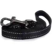 Dogman Iris Verstellbare Nylon Hundeleine Schwarz Klein 10mm 120-200cm