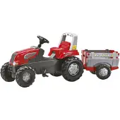 Rolly Toys Junior RT Trettraktor mit FarmTrailer, rot Maße: 162x53x62 cm; 80 026 1