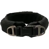 Dogman Emmi Gepolstertes Halsband Verstellbar Schwarz S (35mm x 40-68cm)