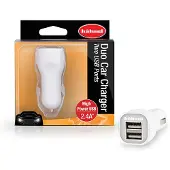 Hähnel Universal KFZ-USB-Lade-Adapter, 12/24V, max. 3.4A, 2 USB-Ausgänge,