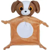 LUMO Stars kuschelige Decke Hund Wuff 30 cm braun