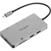 Targus - Universal USB-C Dual HDMI 4K Dock w 100 W PD Pass-Thru - For MST enabled devices