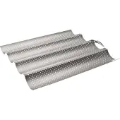 Ibili Baguette-/Teja-Backform für 4 Stück 38 x 33 cm Für hausgemachte Backwaren