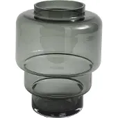 Markslöjd Akka Glasvase Grau 19,5 cm