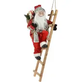 Nampook Weihnachtsmann auf Treppe stehend (rood)