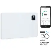Klarstein Elektroheizung, Konvektor-Heizung Freistehend oder Wandmontage, Elektroheizung Energiesparend, App-Control, Leise Heizung Elektrisch, Standgerät Heizkörper Elektrisch mit Thermostat, 1500 W