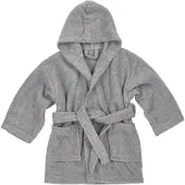 Meyco Bademantel mt 98/104 basic Frottee grau