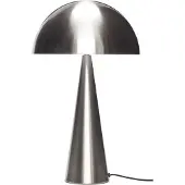 Hubsch Mush Tischleuchte Large Nickel - , Mush Tall, Metallisch, für Wohnzimmer, Metall, Design