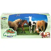 Luna spielset Animal Farm junior braun/schwarz/weiß 4-teilig