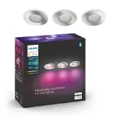 Philips Hue - Xamento Hue recessed chrome 3x5.7W - E