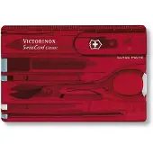 Victorinox SwissCard 10 Funktionen Transparant Rot