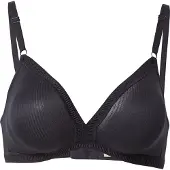 Dorina Bügelloser BH "Tiffany", Damen, Gr. 80, Cup C, schwarz, Obermaterial: 71% Polyester, 29% Baumwolle, unifarben, regular fit, BHs Bügelloser BH, mit feiner Rippstruktur