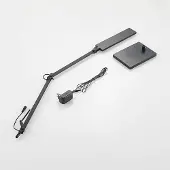 LINDBY LED-Schreibtischlampe Antisa, schwarz, CCT, dimmbar