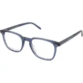 Tommy Hilfiger TH1814 Herren-Brille inkl. Gläser Vollrand Eckig Kunststoff-Gestell 51mm/20mm/150mm, blau