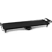 Alpina TeppanyakiGrillplatte - Plancha - 1800 Watt - 70 x 23 cm - Antihaftbeschichtung - Thermostat - Fettauffangbehälter