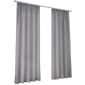 HEINE Gardine HOME Gr. 1, grau (silbergrau), B:140cm H:145cm, Polyester, Gardinen, Gardine