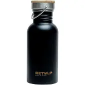 Retulp Wasserflasche - Schwarz - 500 ml